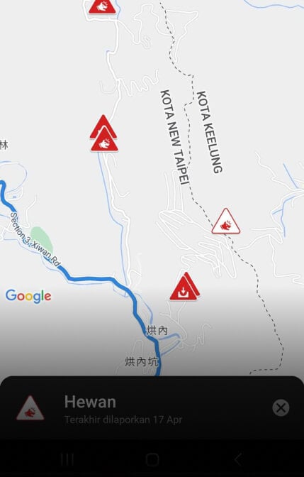 Garmin Connect App, Plan Your Route, Danger